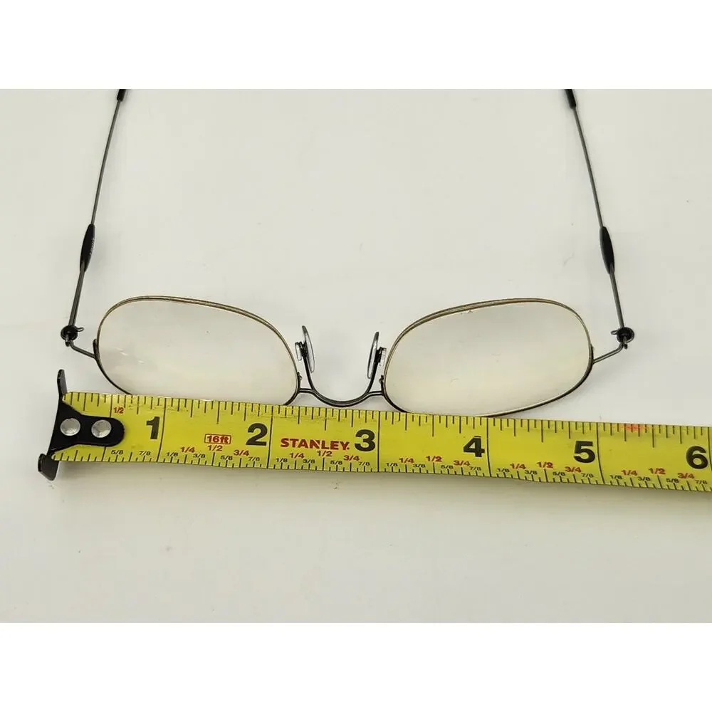 Silhouette Small Eyeglasses Titan Gunmetal Half Rim Frame Only Austria